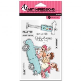 Art Impressions Clear Acrylic Stamp Set Golden Oldies Aged to Perfection SC0677 