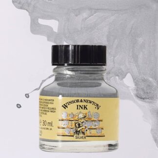 Winsor Newton Ink 14ml - Silver Paint