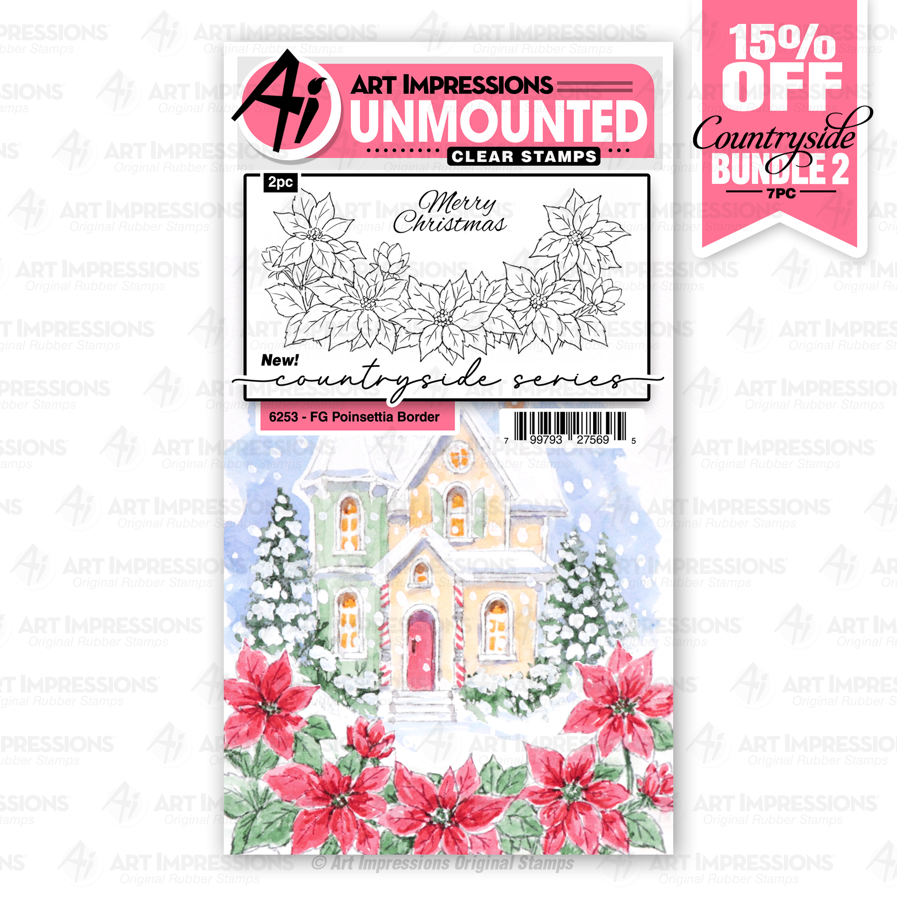 6253 - FG Poinsettia Border