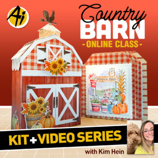 WOW! *KIT INCLUDED* Holiday Lane: Country Barn **Online** Class with Kim